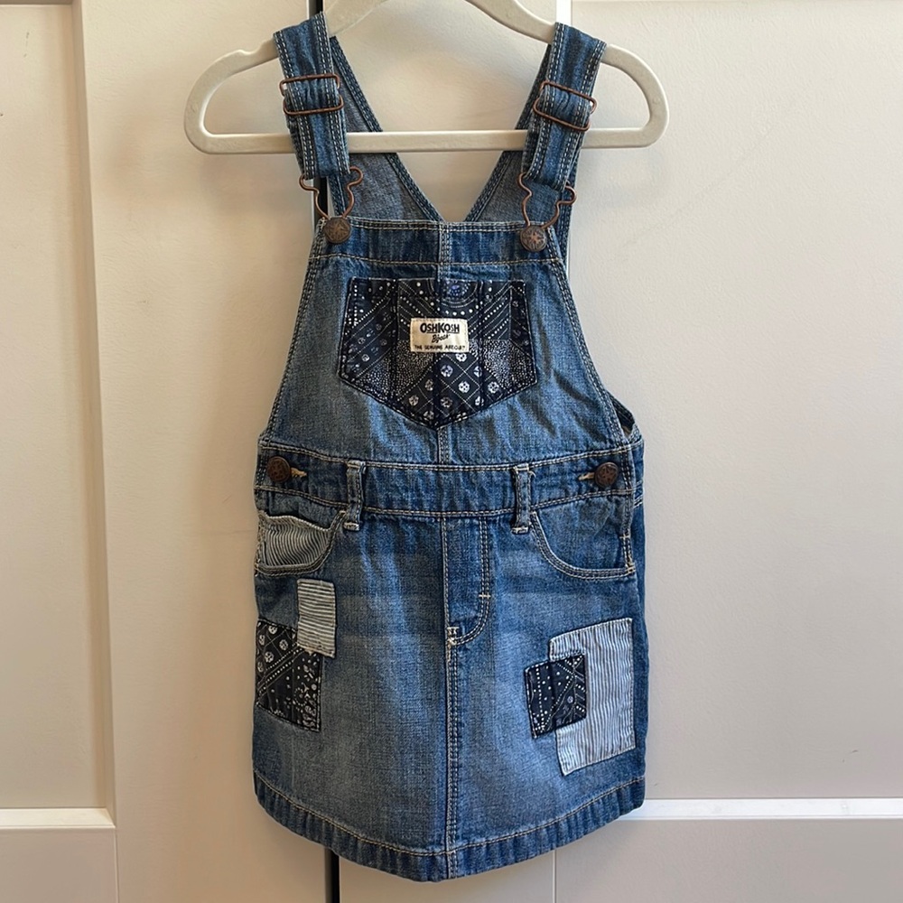 Patchwork Overall Dress